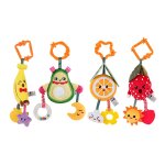 Jouets suspendus pour poussette de b�b�, pack de 4 jouets pour lits de b�b�, jouets pour si�ges de voiture, ...
