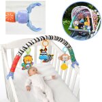 Jouets de suspension pour poussette de b�b�, hochets en peluche doux, anneau clochette, jouet educatif ...
