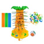 Jouet de table multi joueurs montessori, mignon, educatif, pour enfant, singe, arbre, escalade, famille, ...