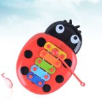 Jouets de tapotement a la main, instrument de musique en plastique, accessoire educatif en forme de coccinelle ...