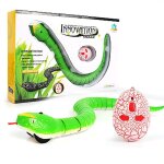 Jouet t�l�command� a infrarouge pour enfant, serpent a sonnette et ¿uf, jouet effrayant, nouveaut�, ...