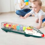 Jouet de train electrique musical, temps de jeu, faveurs de f�te, v�hicules a moteur pour enfants