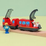 Jouet de train magntique rrc emu, piste en bois, combinaison de pistes, locomotive electrique, train ...