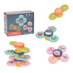 Jouet a ventouses rotatives, cloches color�es et sans danger pour les tout - petits, apprentissage pr�coce, ...