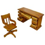 Jouets vintage pour maison de poup�e, accessoires pour chaises de jeu, ensemble de jeux miniatures pour ...