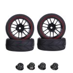 Jouet de voiture 066b 1 / 10 rc, pneus de buggy en caoutchouc de haute qualit, jantes de roues, pices ...