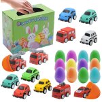 Jouets de voiture en abs moul sous pression, 12 pices, pour tout - petits, avec des ¿ufs de surprise ...