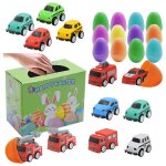Jouets de voiture en abs moul sous pression, 12 pices, pour tout - petits, avec des ¿ufs de surprise ...