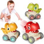 Jouet voiture b�b� 1 an, jouets voiture dinosaure a pression 3 pi�ces, pour les anniversaires et les ...
