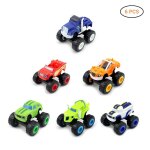 Jouets voitures pour enfants, lot de 6 voitures monstres, super cascades en forme de lame, camion, collier ...