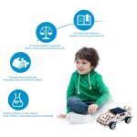 Jouet de voiture solaire en bois, mod�le d'assemblage educatif pour enfants de 8 ans