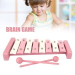 Jouet xylophone en bois pour b�b�s, instruments de musique, 8 cl�s, jeu de frappe, jouets educatifs pour ...