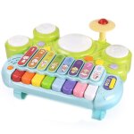 Jouet xylophone electronique pour bb, piano musical multifonctionnel, non toxique, jouet educatif durable, ...