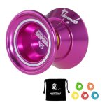 Jouet yoyo en alliage d'aluminium, m�tal, roulement a 8 billes avec corde pour enfants, cadeau de no�l ...
