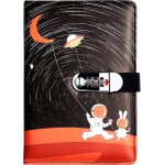 Journal en cuir pu ecriture carnet(univers plante), a5 journal intime enfant, cahier journal bloc - ...