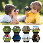 Jumelles relles pour enfants, cadeaux pour gar?ons et filles de 3  12 ans, optique haute rsolution ...