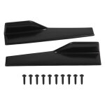 Jupe latérale universelle noire mate pour voiture, 2 pièces, séparateur à bascule, ailes, diffuseur de ... Jupe latérale universelle noire mate pour voiture, 2 pièces, séparateur à bascule, ailes, diffuseur de ...