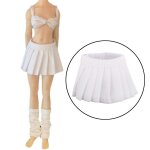 Jupe plisse pour fille 12 '', echelle 1:12, fournitures de costume de poupe, mini robe, vtements pour ...