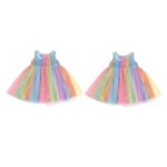 Jupe de poupe amricaine colore 18 '', vtements dcontracts, 2 pices