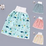 Jupe taille haute pour enfants, jupe de sommeil imperm�able pour b�b�, tapis anti - fuite, respirant, ...