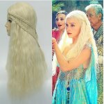 Jusch perruques une chanson de glace et de feu jeu de droits cosplay perruque daenerys targaryen dragon ...