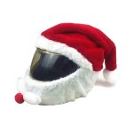 Juste de casque de moto de noël, chapeau de sécurité intégral, casquette de course du père noël, décor ... Juste de casque de moto de noël, chapeau de sécurité intégral, casquette de course du père noël, décor ...