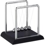 Kaaql - pendule newton, dcoration bureau de travail, physique, science&art, 5 boules, mtal, balancier, ...