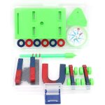 Kaaql - physique aimant exprience ensemble populaire science en forme de u barre ronde aimant, fer poudre ...