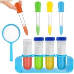 Kaaql - pipette enfant, grande eprouvette en plastique avec support et compte - gouttes enfants potion ... Kaaql - pipette enfant, grande eprouvette en plastique avec support et compte - gouttes enfants potion ...