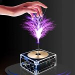 Kaaql - tesla bobine bluetooth mini musique arc plasma haut - parleur touchable diy bobine sans fil bureau ...