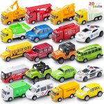 Kajgl - 20 pièces a tirer en métal moulé sous pression jouet modèle de voiture ensemble de véhicule pour ... Kajgl - 20 pièces a tirer en métal moulé sous pression jouet modèle de voiture ensemble de véhicule pour ...