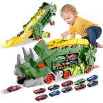 Kajgl - camion de transporteur voiture enfant avec 10 petite voiture, voiture jouet portable dinosaur ... Kajgl - camion de transporteur voiture enfant avec 10 petite voiture, voiture jouet portable dinosaur ...