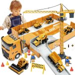 Kajgl - camion transporteur voiture, camion jouet enfant, 1 - 6 ans cadeau anniversaire jaune vhicules ...