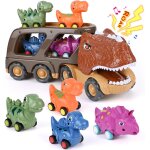 Kajgl - jouet camion dinosaure enfant avec sons& lumières de rugissement, jouet garage voiture pour enfants ... Kajgl - jouet camion dinosaure enfant avec sons& lumières de rugissement, jouet garage voiture pour enfants ...