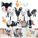 Kajgl - jouet poussette bebe, noir et blanc spirale d'activité bébé, suspendu jouet poussette bebe, sensoriel ... Kajgl - jouet poussette bebe, noir et blanc spirale d'activité bébé, suspendu jouet poussette bebe, sensoriel ...