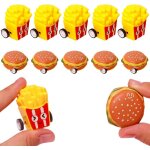 Kajgl - mini voiture jouet lot de 10 hamburger, frites cars bebe jeux camion enfant garon cadeau