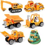 Kajgl - voiture jouet en plastique et mtal, vhicules de construction dans un ensemble jouet de camion ...