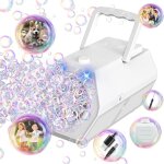 Kakyl - machine a bulles portable de mise a niveau 20000 + bulles / min avec solution a bulles / lumire, ...