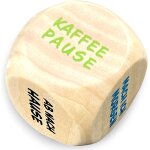 Kal - 1 cube de dcision en bois pour le quotidien, 3 x 3 x 3 cm, dcisions rapides, dictons colors, ...