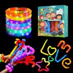 Kal - lot de 12 tubes pop lumineux - tubes lumineux - tubes sensoriels extensibles - cadeaux de fte ...