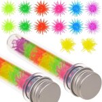 Kal - lot de 14 crampons muraux phosphorescents phosphorescents dans le noir (bleu, violet, orange, jaune, ...