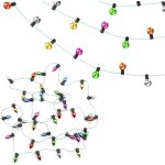 Kal - 2 pcs guirlande lumineuse sapin de noel accessoires pour maisons de poupes meubles pour maisons ...