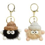 Kal - lot de 2 porte - clés personnalisés en peluche - mignon pour filles, voiture - noir, s Kal - lot de 2 porte - clés personnalisés en peluche - mignon pour filles, voiture - noir, s