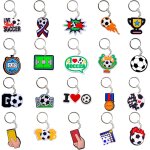 Kal - 20pcs porte - cls de football, porte - cls pour fan de sport, pour enfant souvenirs, fans de ...