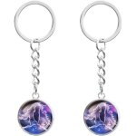 Kal - 2pcs porte - cls veilleuse du zodiaque 12 constellations porte - cls lumineux veilleuse porte ...