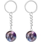 Kal - 2pcs porte - cls veilleuse du zodiaque 12 constellations porte - cls lumineux veilleuse porte ...