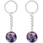 Kal - 2pcs porte - cls veilleuse du zodiaque 12 constellations porte - cls lumineux veilleuse porte ...
