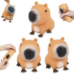 Kal - 4 pices jouets anti - stress enfant doux squeeze jouets capybara mini squishies soft squeeze jouet ...