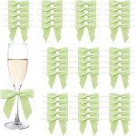 Kal - lot de 50 n?uds verts pour décoration d'anniversaire, petit n?ud vert herbe pour mariage, communion, ... Kal - lot de 50 n?uds verts pour décoration d'anniversaire, petit n?ud vert herbe pour mariage, communion, ...