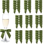 Kal - lot de 50 n?uds verts pour décoration de mariage, cadeau de noël, d'anniversaire, communion, vert ... Kal - lot de 50 n?uds verts pour décoration de mariage, cadeau de noël, d'anniversaire, communion, vert ...